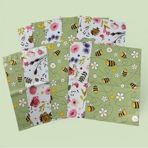 (10) 10x13 Spring Flower Poly Mailers (Pack #6)
